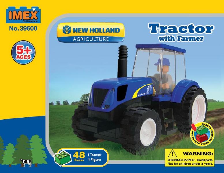 NEW HOLLAND TRACTOR WITH FARMER