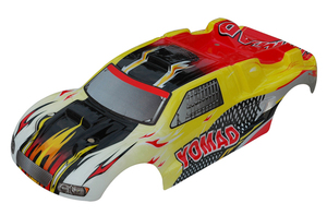 1/10 TRUGGY BODY- RED & YLW FLAME