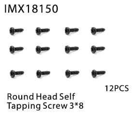 ROUND HEAD SELF TAPPING SCREW 3*8