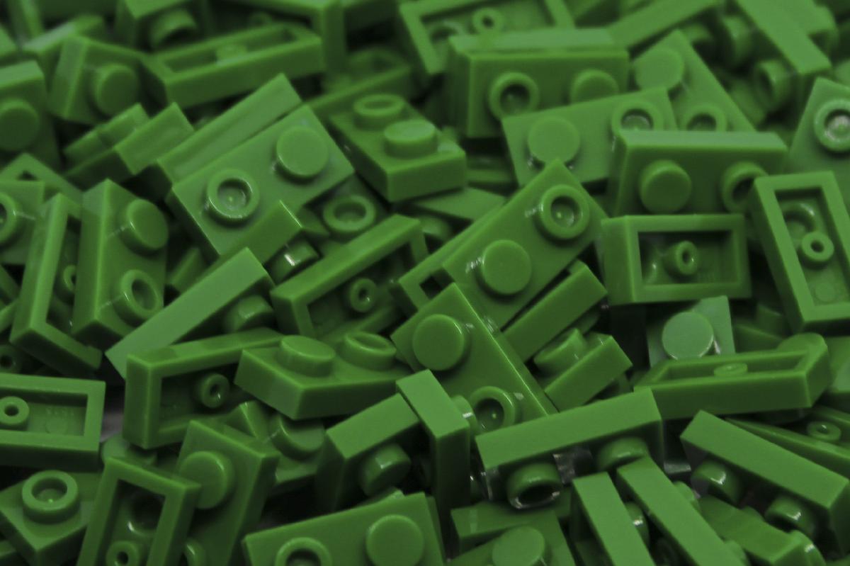 1X2X1/3 GREEN BRICKS 200 PACK  - COMPATIBLE WITH MAJOR BRANDS