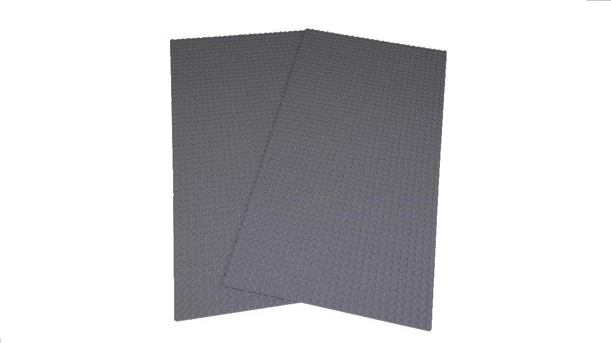2PC COMPATIBLE LIGHT GRAY 56X28 BASEPLATES