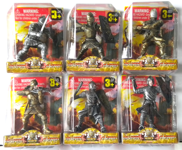Counter Display Includes 6 Assorted Knight Styles, comes with 24 Pieces Total