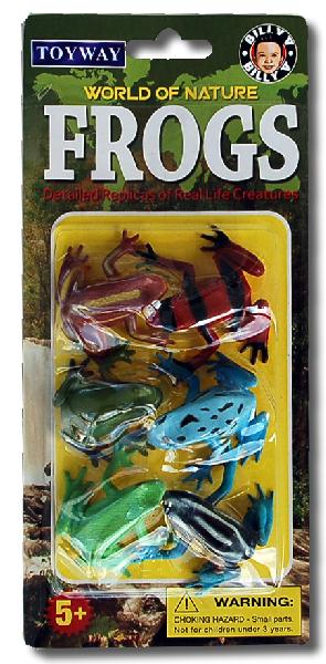6 PC. FROGS REPLICAS SET (CARDED)
