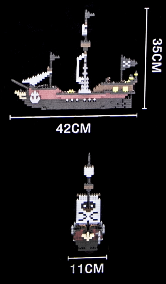 X-Block® Sea Rover Pirate Ship, 779 pieces. 