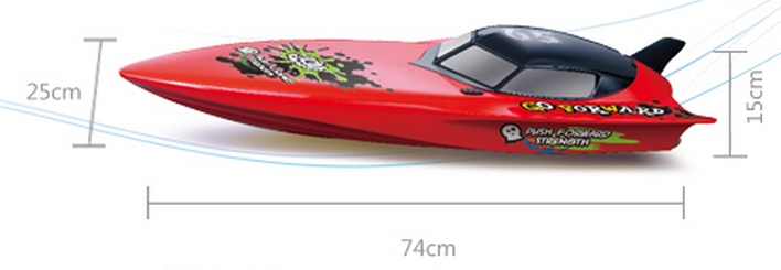 29 IN R/C BOAT. 2 Paint Schemes Available. Includes Radio, Battery and Charger