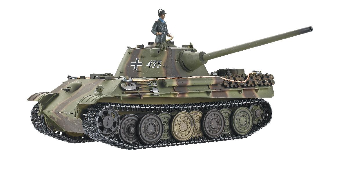 Taigen Panther F Metal Edition Infrared 2.4GHz RTR RC Tank 1/16th Scale - Panther Ausf F Metal Edition