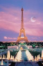 EIFFEL TOWER PARRIS FRANCE 1,000 PIECE PUZZLE GLOW-IN-THE-DARK