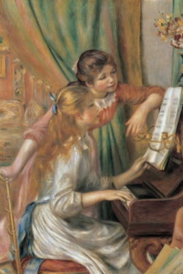 TWO YOUNG GIRLS AT THE PIANO 1,000 PIECE PUZZLE