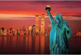 STATUE OF LIBERTY 1,000 PIECE PUZZLE GLOW-IN-THE-DARK