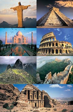 THE 7 NEW WONDERS OF THE WORLD 1,500 PIECE PUZZLE