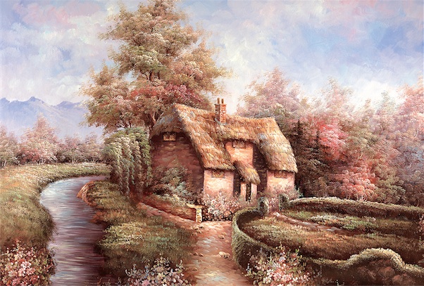 COTTAGE 300 PIECE PUZZLE (DISCONTINUED/COLLECTIBLE)