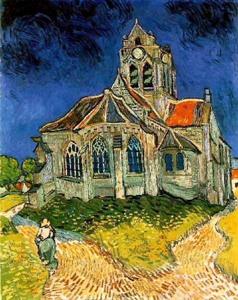 THE CHURCH AT AUVERS 300 PIECE PUZZLE GLOW-IN-THE-DARK