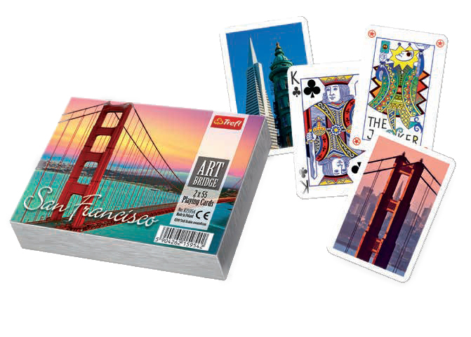 2 X 55 ART BRIDGE PLAYING CARDS SAN FRANCISCO