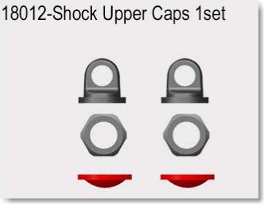 VRX1812-1821 1/18  SHOCK UPPER CAP 2SETS