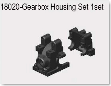 VRX1812-1821 1/18  GEARBOX HOUSING SET 2PCS