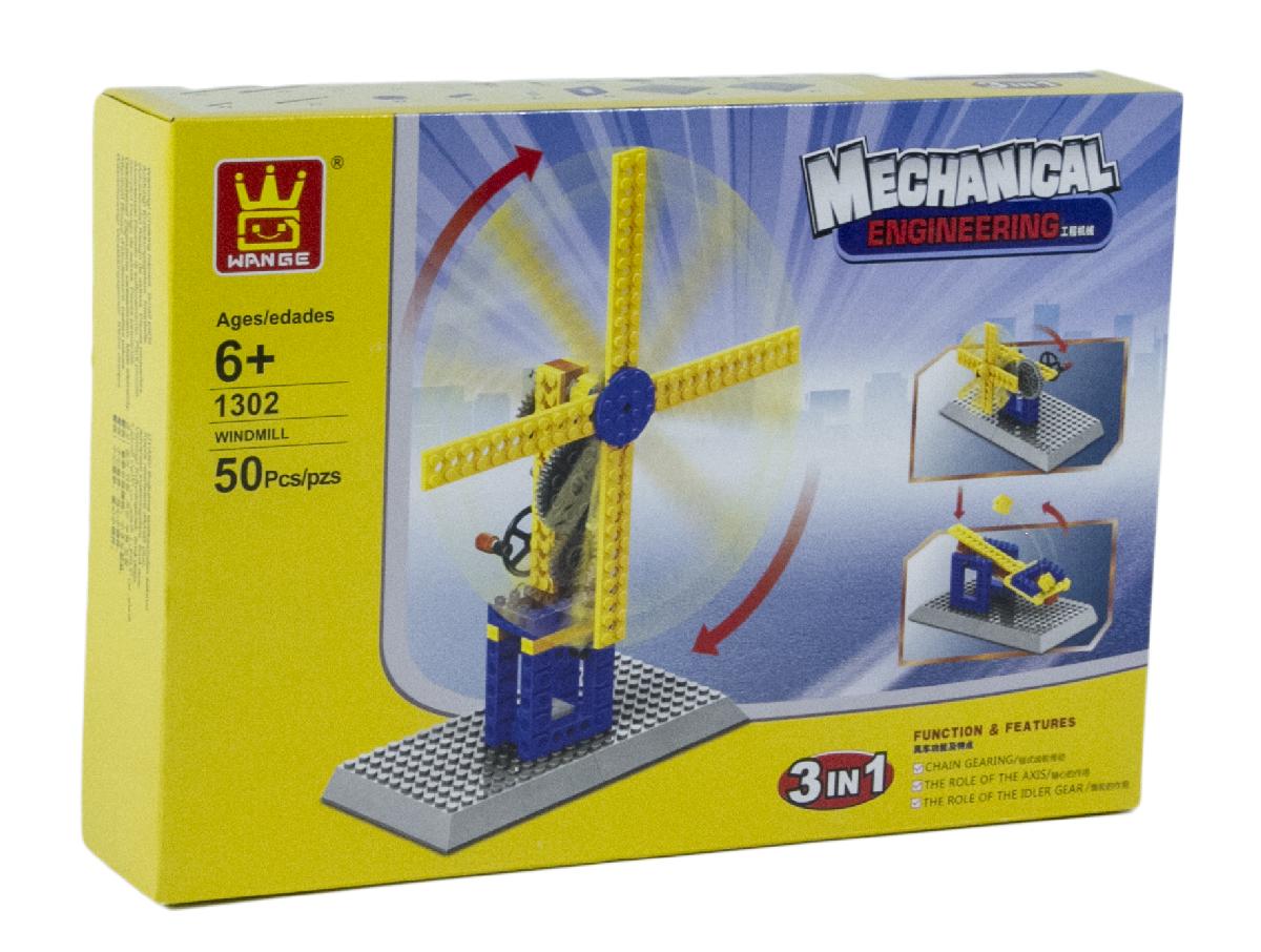3in1 Power Machinery Windmill Set (50 Pieces) - This 3in1 Power Machinery set includes materials and instructions to build a windmill, catapult, and fan. 