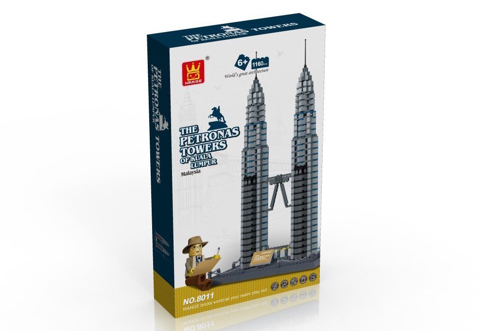 The Petronas Tower, 1160 pieces