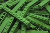  1X10 STUD GREEN BRICK 50 PACK - COMPATIBLE WITH MAJOR BRANDS