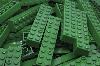 2X10 STUD GREEN BRICK 50 PACK - COMPATIBLE WITH MAJOR BRANDS