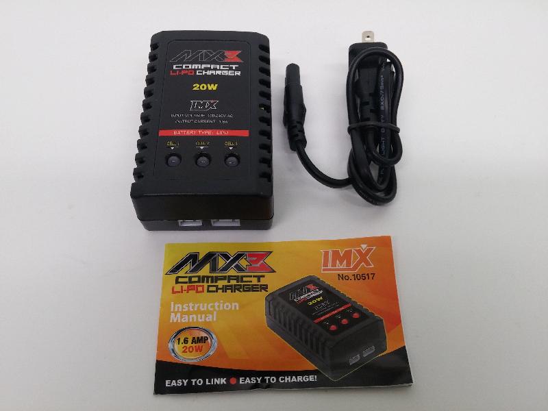 IMEX MX3 20W Lipo Battery Balance Charger - 2 or 3 Cell Lithium Balance Charger