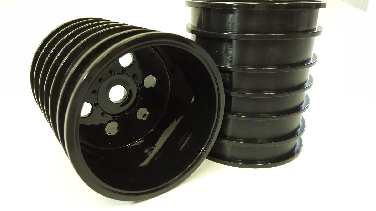 Jumbo Kong Tire w/ Diamond Rims (Black) (2 Pair) - (x4) Tires, rims, and foams!