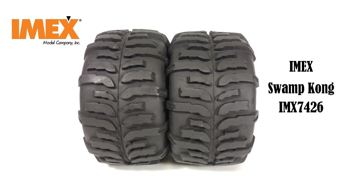 Swamp Kong Tire w/ Sayville (White) (2 Pair) - (x4) Tires, rims, and foams!