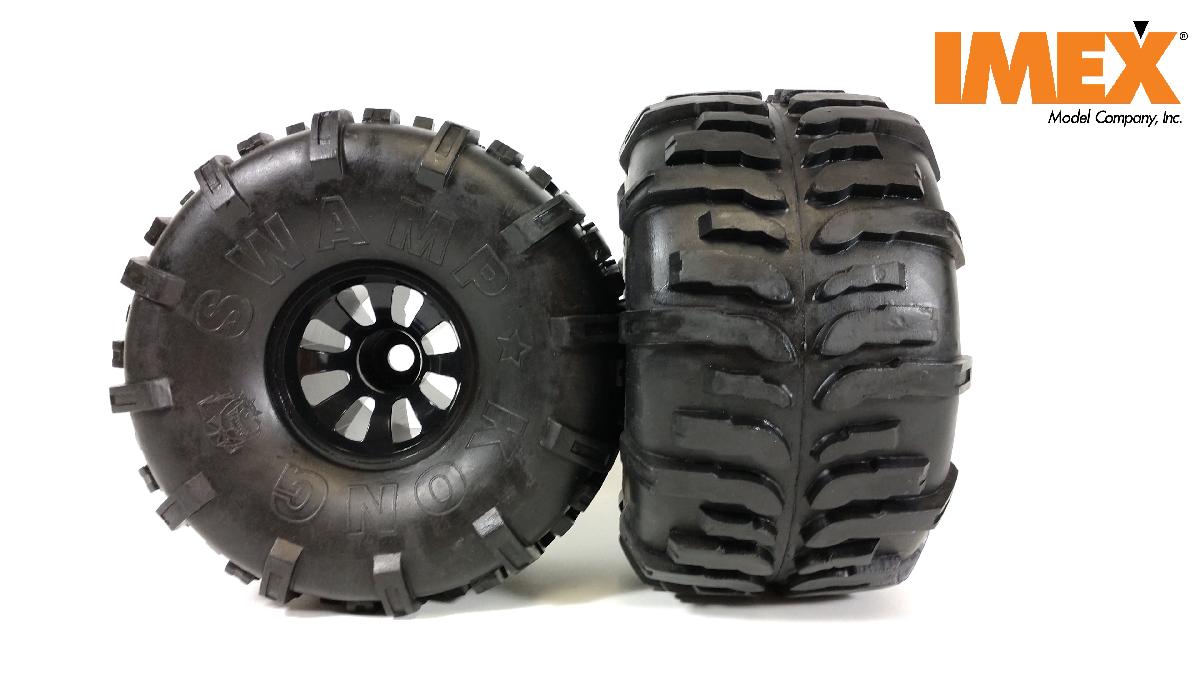 Swamp Kong Tire w/ Sayville (Black) (2 Pair) - (x4) Tires, rims, and foams!