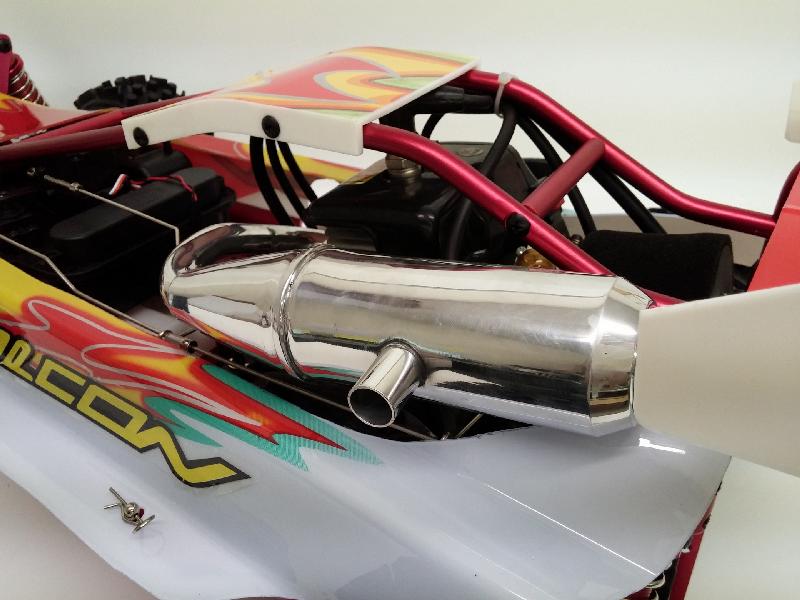 1/5 Scale Falcon 4WD RTR Buggy with 30CC Engine, 20kg Servo, Battery and 2.4Ghz Radio System