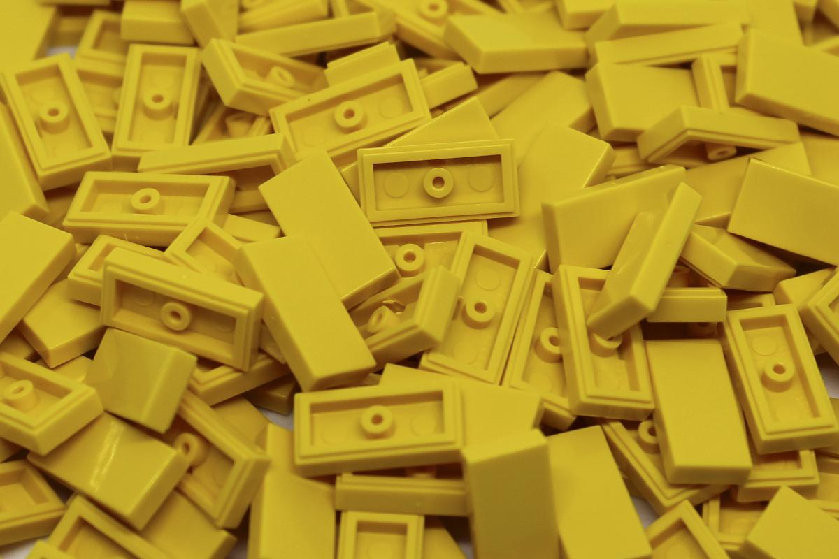  1X2 YELLOW TILE 200 PACK  - COMPATIBLE WITH MAJOR BRANDS
