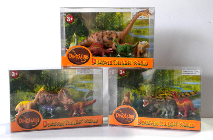 Counter Display Includes 3 Assorted Dino Styles, comes with 12 Pieces Total