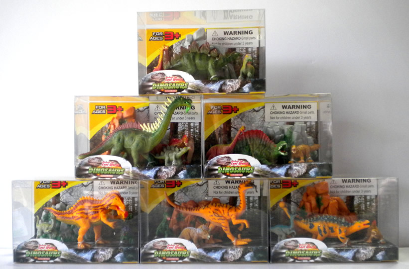 Counter Display Includes 6 Assorted Dino Styles, comes with 12 Pieces Total