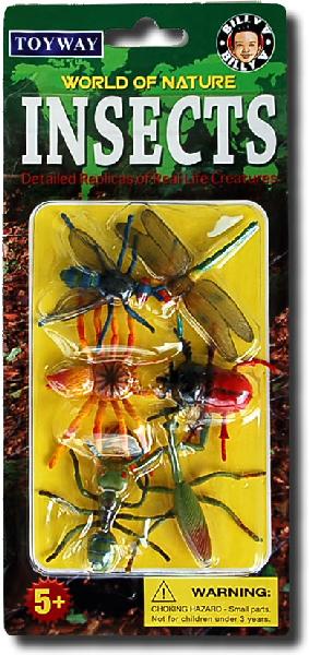 6 PC INSECT REPLICAS SET (CARDED)