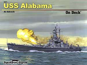 USS ALABAMA ON DECK BOOK