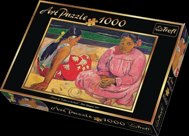 1000 PIECE ART PUZZLE WOMAN OF THE TAHITI  ON THE BEACH NEW! 2014 RELEASE!