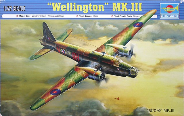 1/72 VICKERS WELLINGTON MK III BOMBER