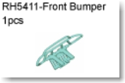 VRX509-511 1/5  FRONT BUMPER 1PC