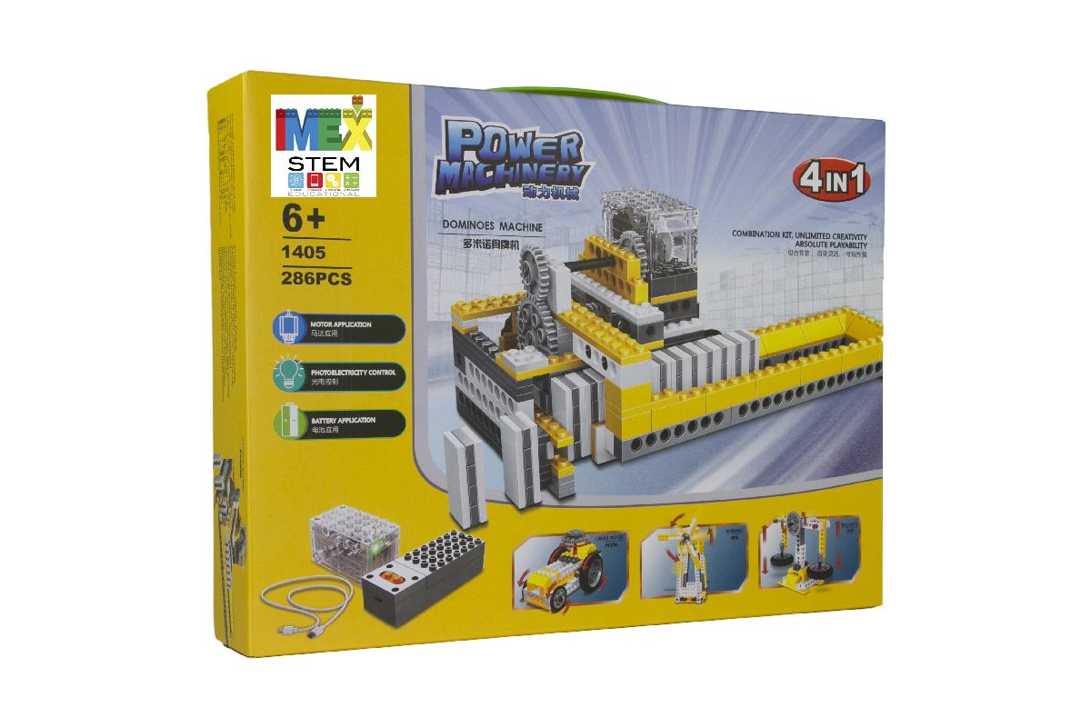 4in1 Power Machinery Domino Set (286 Pieces)