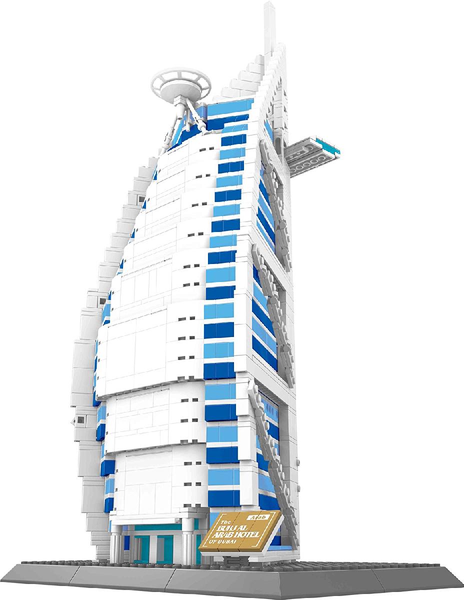 The BURJ AL ARAB hotel of Dubai BUILDING BLOCKS 1307 pieces