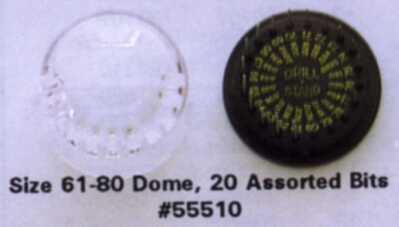 20 ASST DRILL BITS IN DOME 60-80 SIZE