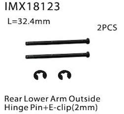 REAR LOWER ARM OUTSIDE HINGE PIN + E-CLI