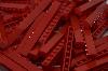  1X12 STUD RED BRICKS 80 PACK - COMPATIBLE WITH MAJOR BRANDS