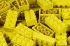2x4 Stud Yellow Compatible Premium Blocks, 100 pc