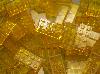 2x4 Stud Translucent Amber Compatible Premium Blocks, 100 pc