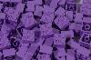  2X2 BRICK PURPLE 100 PACK  - COMPATIBLE WITH MAJOR BRANDS